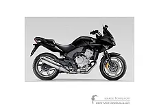 Adesivi per Honda CBF600S 2008 - Nero • Honda Adesivi OEM