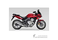 Adesivi per Honda CBF600S 2008 - Rosso • Honda Adesivi OEM