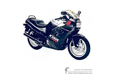 Naklejki do Honda CBR1000F 1987 - Szary • Honda Naklejki OEM