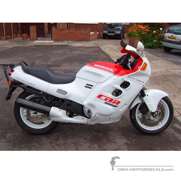 Autocollants pour Honda CBR1000F 1987 - Blanc • Honda Autocollants OEM