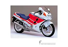 Stickers voor Honda CBR1000F 1990 - Wit • Honda OEM Stickers