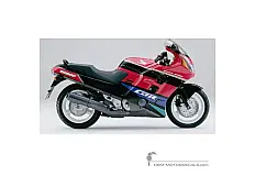Aufkleber für Honda CBR1000F 1991 - Schwarz Rot • Honda OEM-Aufkleber