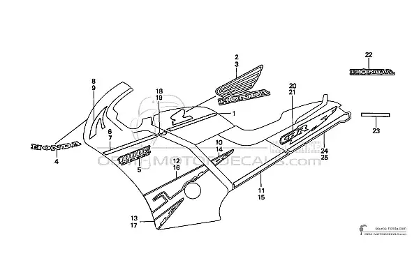 Honda CBR1000F 1992 - Czarny