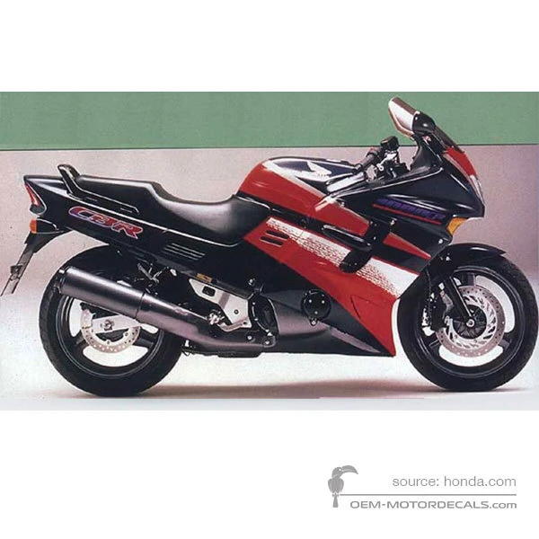 Decals for Honda CBR1000F 1993 - Blue • Honda OEM Decals