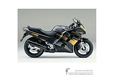 Autocollants pour Honda CBR1000F 1995 - Noir • Honda Autocollants OEM