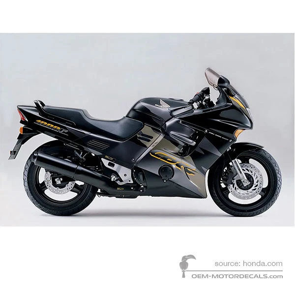 Stickers voor Honda CBR1000F 1996 - Zwart • Honda OEM Stickers