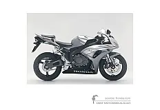 Pegatinas para Honda CBR1000RR FIREBLADE 2006 - Plata • Honda Pegatinas OEM