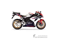 Stickers voor Honda CBR1000RR FIREBLADE 2007 - Wit • Honda OEM Stickers