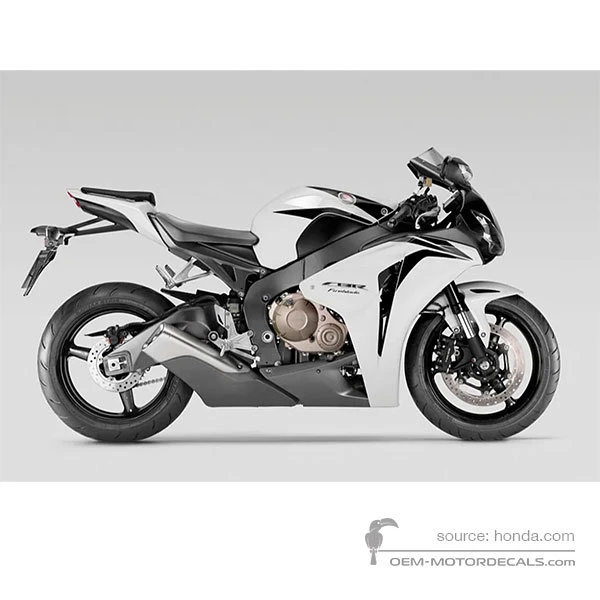 Pegatinas para Honda CBR1000RR FIREBLADE 2008 - Blanco • Honda Pegatinas OEM