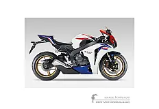 Adesivi per HONDA CBR1000RR FIREBLADE 2009 - Bianco • Honda Adesivi OEM