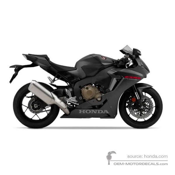 Naklejki do HONDA CBR1000RR FIREBLADE 2019 - Czarny • Honda Naklejki OEM