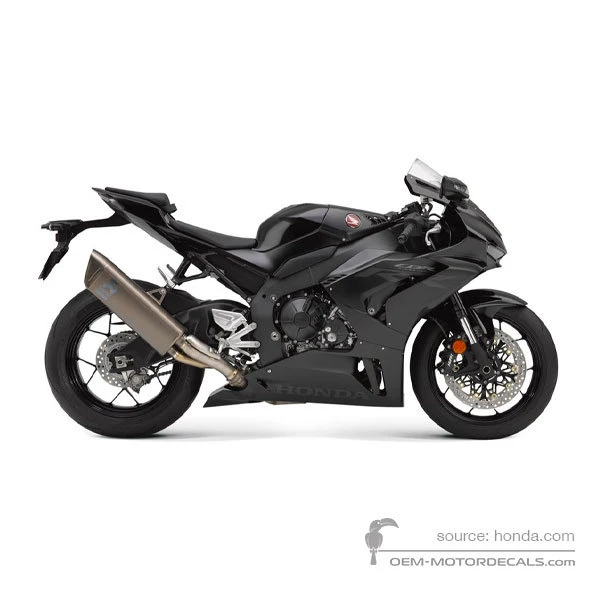 Decals for Honda CBR1000RR FIREBLADE SP  2021 - Black • Honda OEM Decals