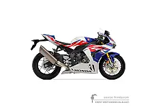 Pegatinas para Honda CBR1000RR FIREBLADE SP 30 Anniversary  2023 - Blanco • Honda Pegatinas OEM