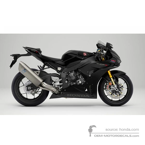 Decals for Honda CBR1000RR-R FIREBLADE SP CARBON 2024 - Black • Honda OEM Decals
