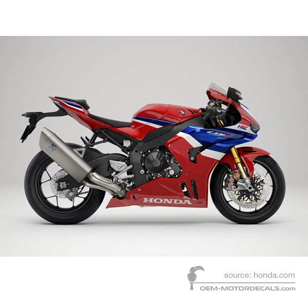 Decals for Honda CBR1000RR-R FIREBLADE SP 2024 - Red • Honda OEM Decals