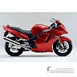 Honda CBR1100XX SUPER BLACKBIRD 1998 - Rojo