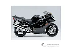Decals for Honda CBR1100XX SUPER BLACKBIRD 1999 - Black • Honda OEM Decals
