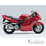 Honda CBR1100XX SUER BLACKBIRD 1999 - Czerwony