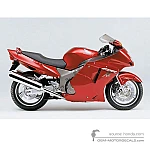 Honda CBR1100XX SUPER BLACKBIRD 2001 - Rojo