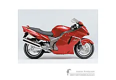 Autocollants pour Honda CBR1100XX SUPER BLACKBIRD 2001 - Rouge • Honda Autocollants OEM