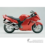 Honda CBR1100XX SUPER BLACKBIRD 2002 - Rojo
