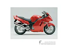 Autocollants pour Honda CBR1100XX SUPER BLACKBIRD 2002 - Rouge • Honda Autocollants OEM