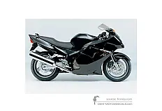 Stickers voor Honda CBR1100XX SUPER BLACKBIRD 2004 - Zwart • Honda OEM Stickers