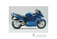 Stickers voor Honda CBR1100XX SUPER BLACKBIRD 2004 - Blauw • Honda OEM Stickers