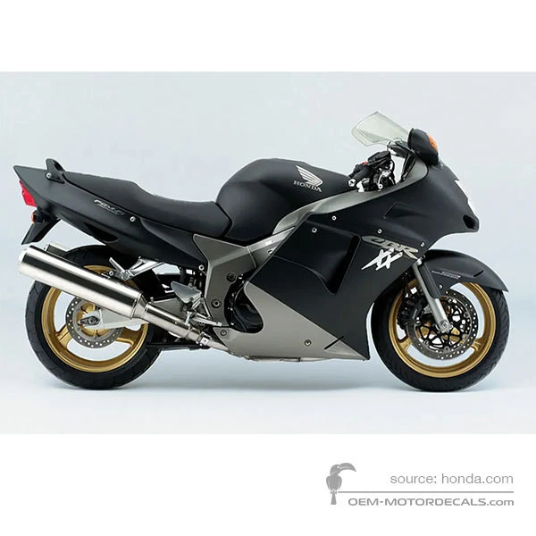 Adesivi per Honda CBR1100XX SUPER BLACKBIRD 2004 - Nero • Honda Adesivi OEM