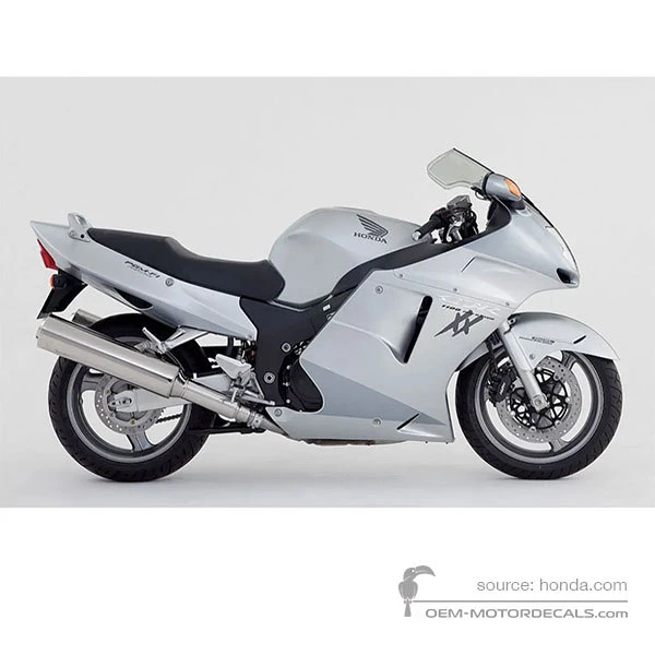 Decals for Honda CBR1100XX SUPER BLACKBIRD 2006 - Silver • Honda OEM Decals