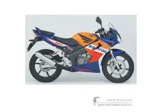 Stickers voor Honda CBR125R 2006 - Oranje • Honda OEM Stickers