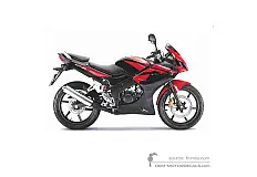 Stickers voor Honda CBR125R 2009 - Zwart rood • Honda OEM Stickers