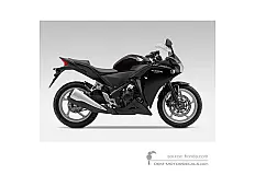 Adesivi per Honda CBR250R 2011 - Nero • Honda Adesivi OEM