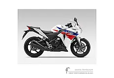 Decals for Honda CBR250R 2013 - White • Honda OEM Decals