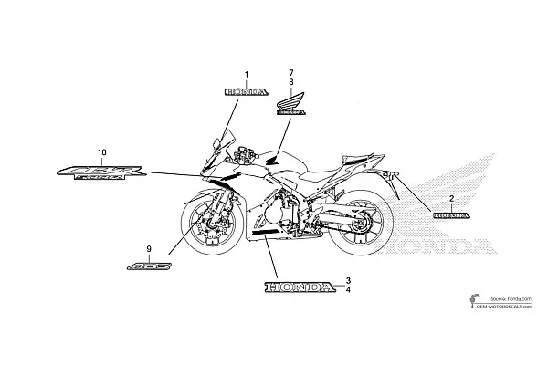 Honda CBR500R 2024 - Zwart