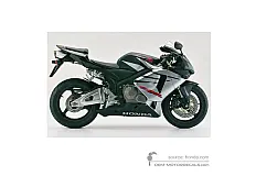 Naklejki do Honda CBR600RR 2006 - Czarny • Honda Naklejki OEM