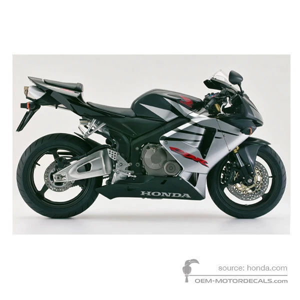 Pegatinas para Honda CBR600RR 2006 - Negro • Honda Pegatinas OEM