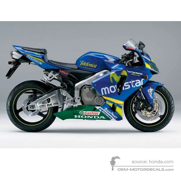 Adesivi per Honda CBR600RR 2006 - Blu • Honda Adesivi OEM