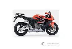 Naklejki do Honda CBR600RR 2006 - Pomarańczowy • Honda Naklejki OEM