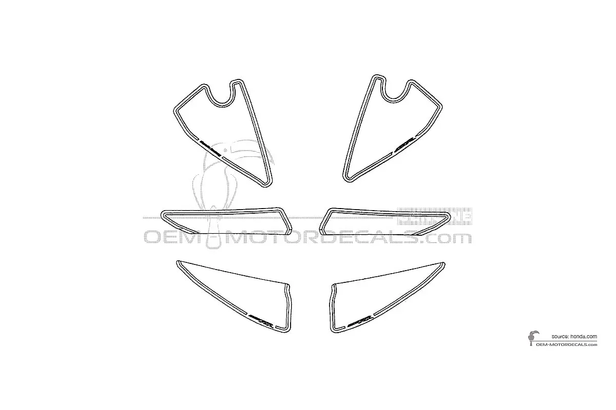 Decals for Honda CBR600RR Racing • Honda OEM Decals