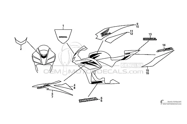 Honda CBR600RR 2007 - Rot