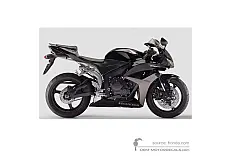 Aufkleber für Honda CBR600RR 2007 - Schwarz • Honda OEM-Aufkleber