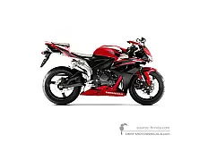Pegatinas para Honda CBR600RR 2008 - Rojo • Honda Pegatinas OEM