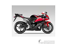Stickers voor Honda CBR600RR 2009 - Zwart • Honda OEM Stickers