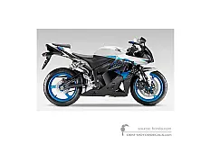 Decals for Honda CBR600RR 2009 - White Special • Honda OEM Decals