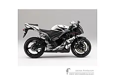Naklejki do Honda CBR600RR 2010 - Czarno Biały • Honda Naklejki OEM