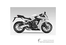 Autocollants pour Honda CBR650R 2015 - Blanc • Honda Autocollants OEM
