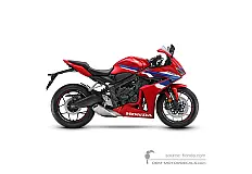 Stickers voor Honda CBR650R 2024 - Rood • Honda OEM Stickers