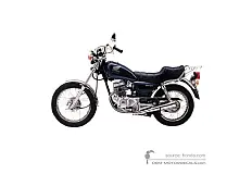 Stickers voor Honda CM125C CUSTOM 1994 - Blauw • Honda OEM Stickers