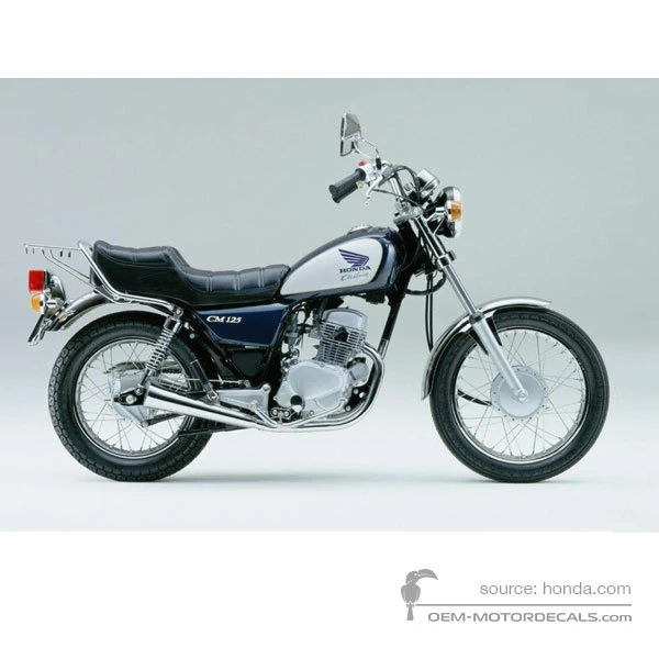 Decals for Honda CM125C CUSTOM 1999 - Blue • Honda OEM Decals